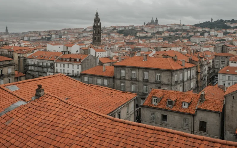 Portuguese home with winter maintenance preparations